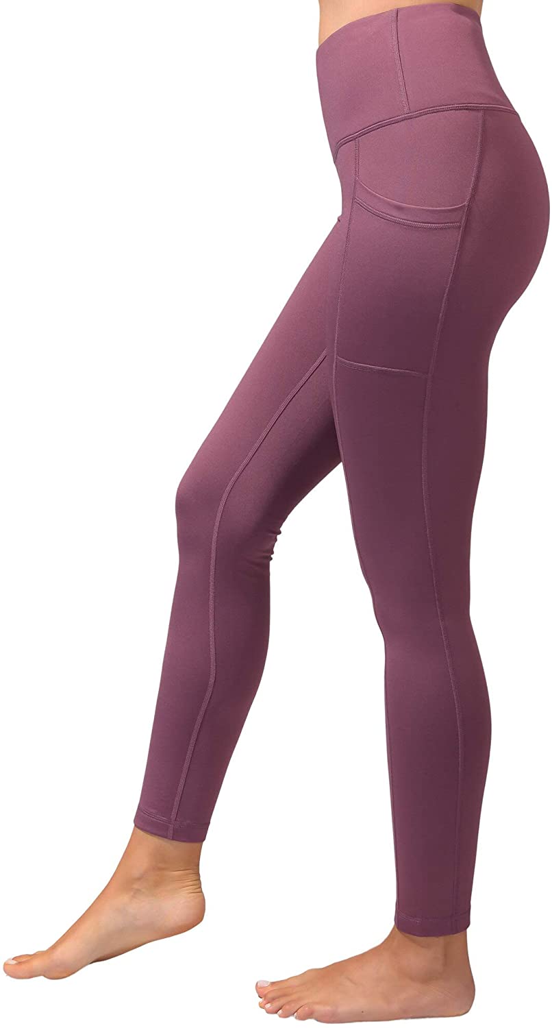 90 Degree By Reflex High Waist Fleece, Vintage Magenta With Pocket, Size Small z | eBay