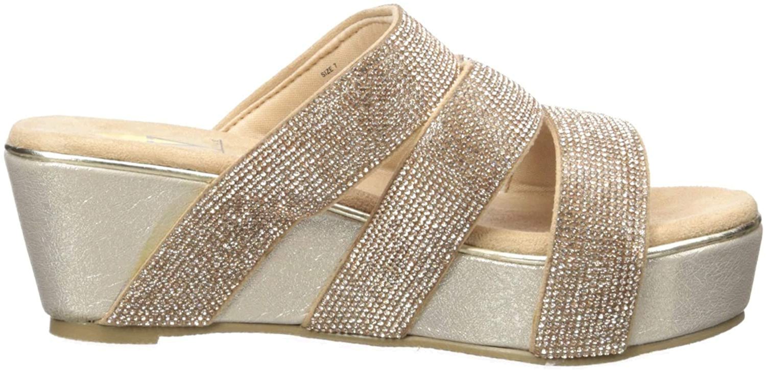 Volatile Womens Flat Sandals in Gold Color, Size 9 ZWW 190299444330 | eBay
