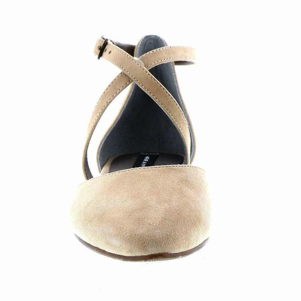 ARRAY Womens Pixie Leather Pointed Toe Casual Ankle Strap Sandals ARRAY Womens Pixie Leather Pointed Toe Casual Ankle Strap Sandals
