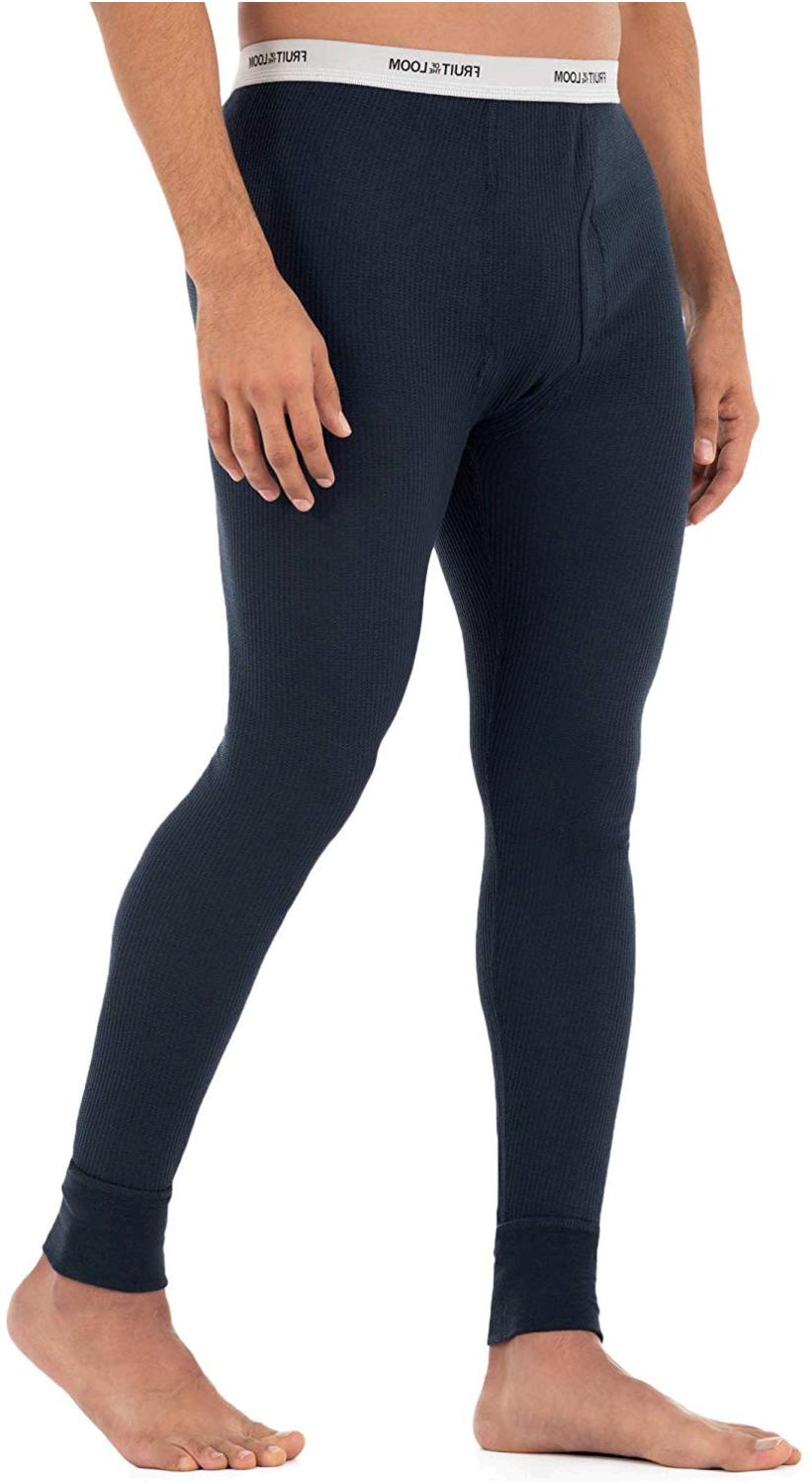 fruit of the loom men's classics midweight thermal bottom